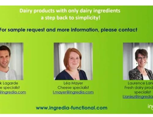 Salon FIE Francfort, Ingredia présente ses ingrédients laitiers Clean Label